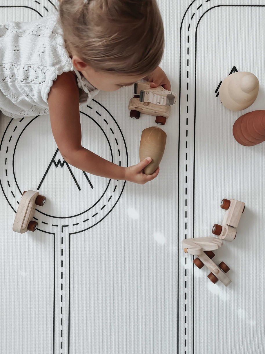 Gear cdsvLittle Bot Inc. | World Of Eric Carle X Little Bot Baby Play Mat - Ofie Mat, Caterpillar Life + Country Road Nordic