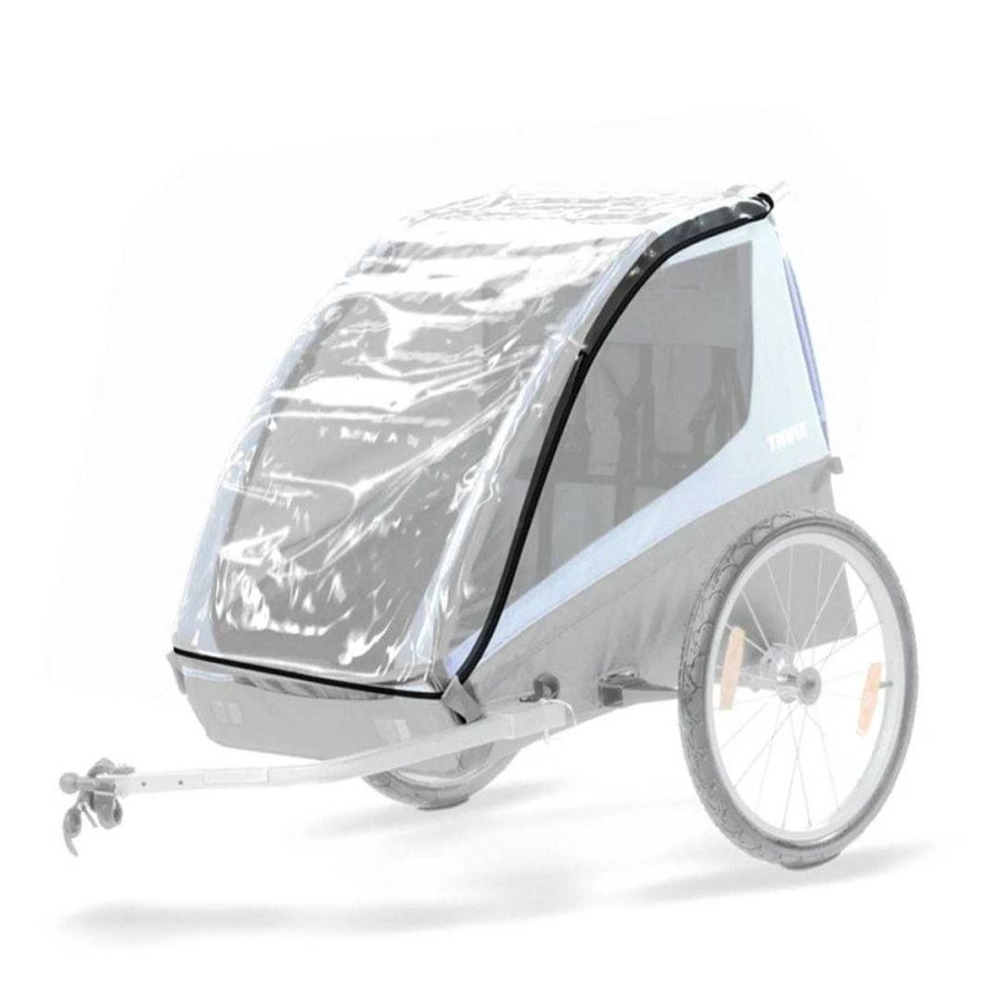 Strollers mapTHULE | Cadence 2-Seat Bike Trailer - Green + Free Rain Cover ($89 Value!)