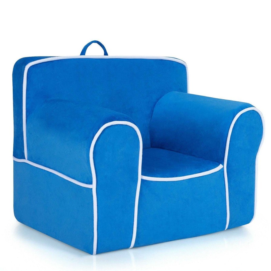 Gear dsvCOSTWAY | Kids Velvet Sofa Chair - Blue