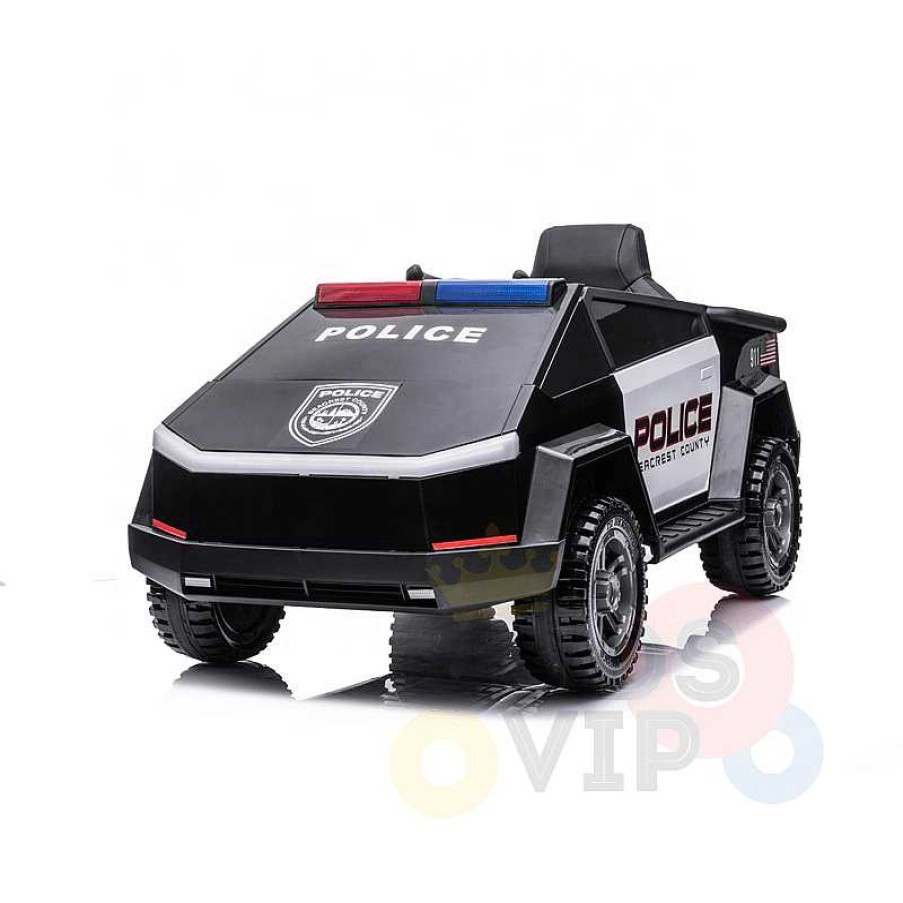 Gear cdsvKidsVIP | Futuristic Police Officer 12V Bluetooth Edition Cybertruck With 4X4