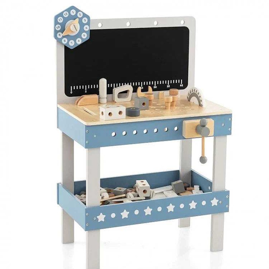 Gear dsvCOSTWAY | Kids Play Tool Workbench Set With 61 Pcs Tools And Parts