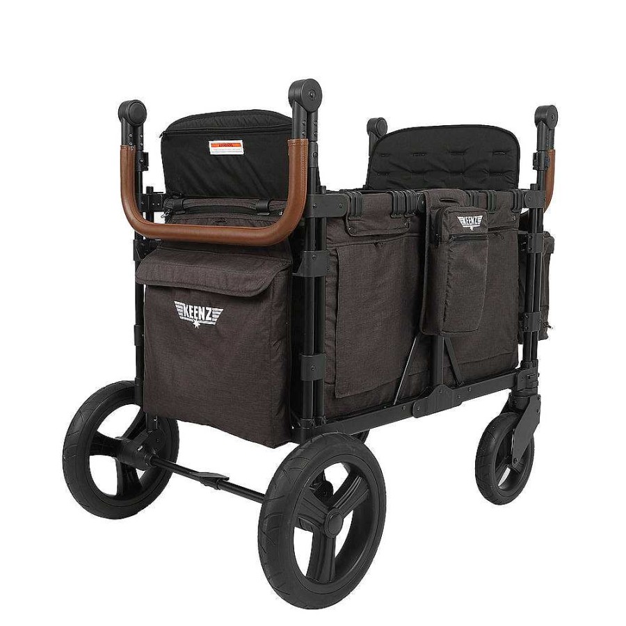 Strollers opBESTLIFEKIDS | Keenz Xc+ - Luxury Comfort Stroller Wagon 4 Passenger - Black