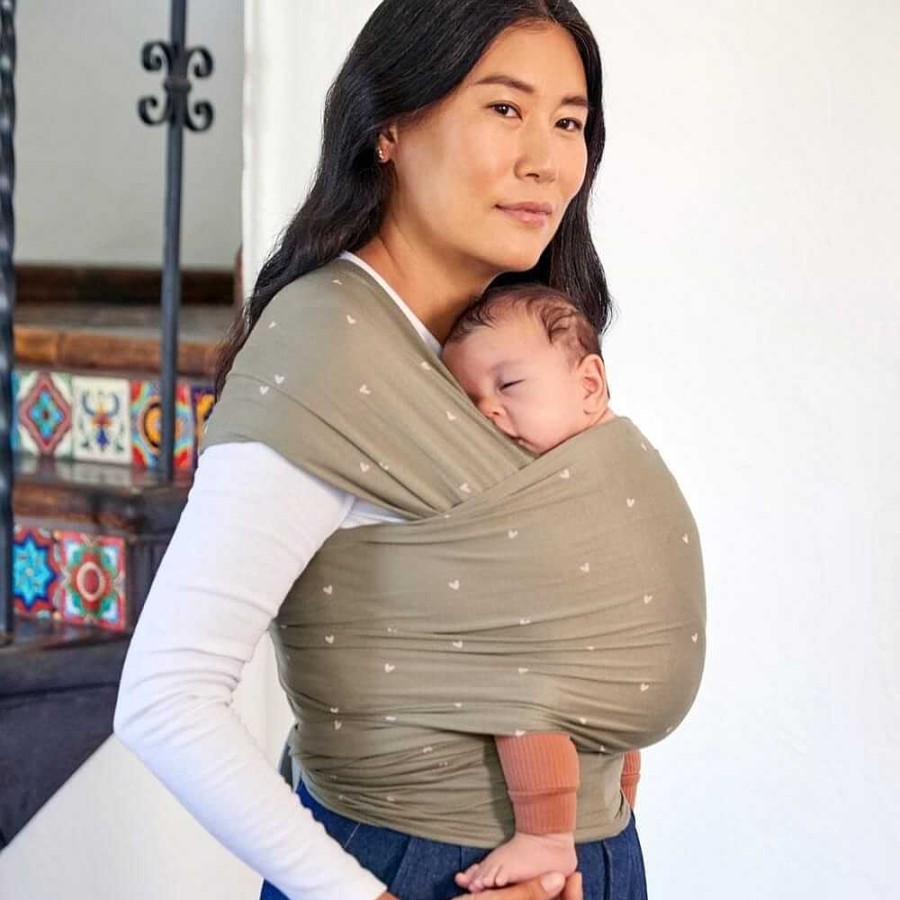 Gear obERGOBABY | Aura Baby Wrap - Olive Hearts