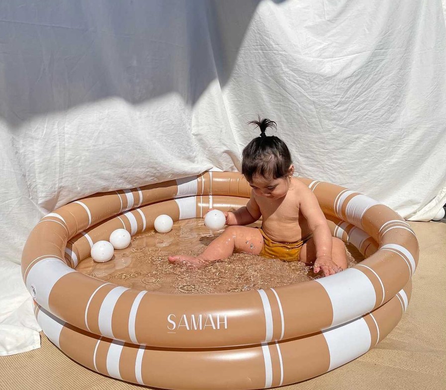 Gear opHELLO SAMAH | Inflatable Pool - Cinnamon Stripe