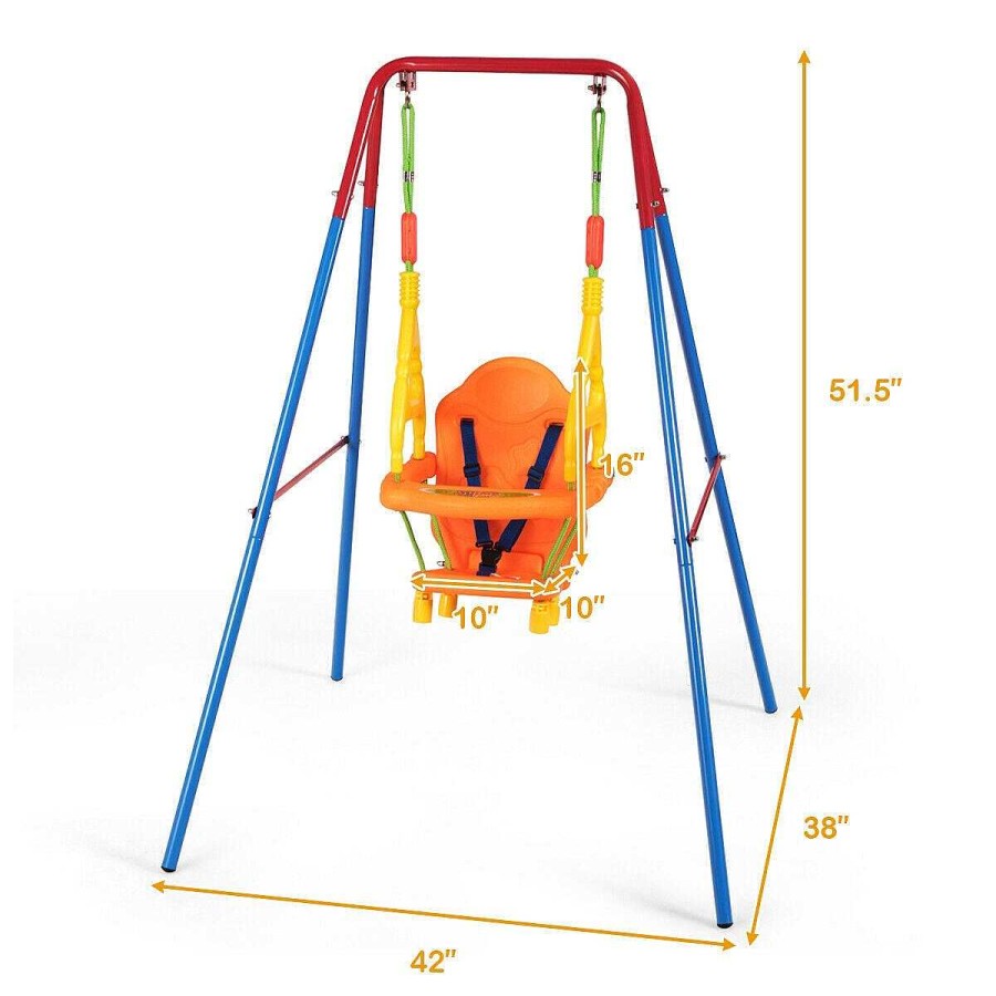 Gear dsvCOSTWAY | Toddler Swing Set High Back Seat With Swing Set