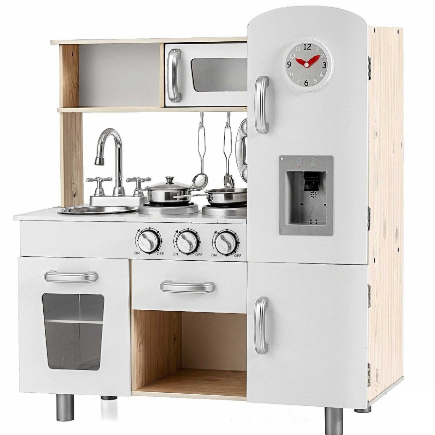 Gear dsvCOSTWAY | Vintage Play Kitchen With Realistic Water Dispenser