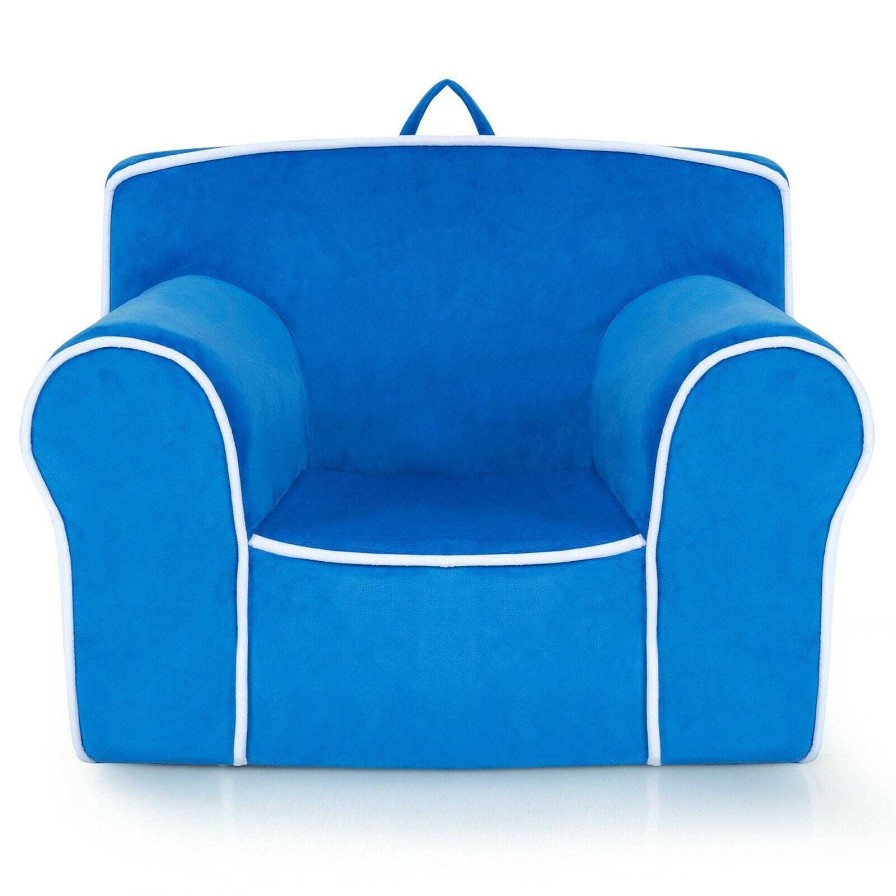 Gear dsvCOSTWAY | Kids Velvet Sofa Chair - Blue