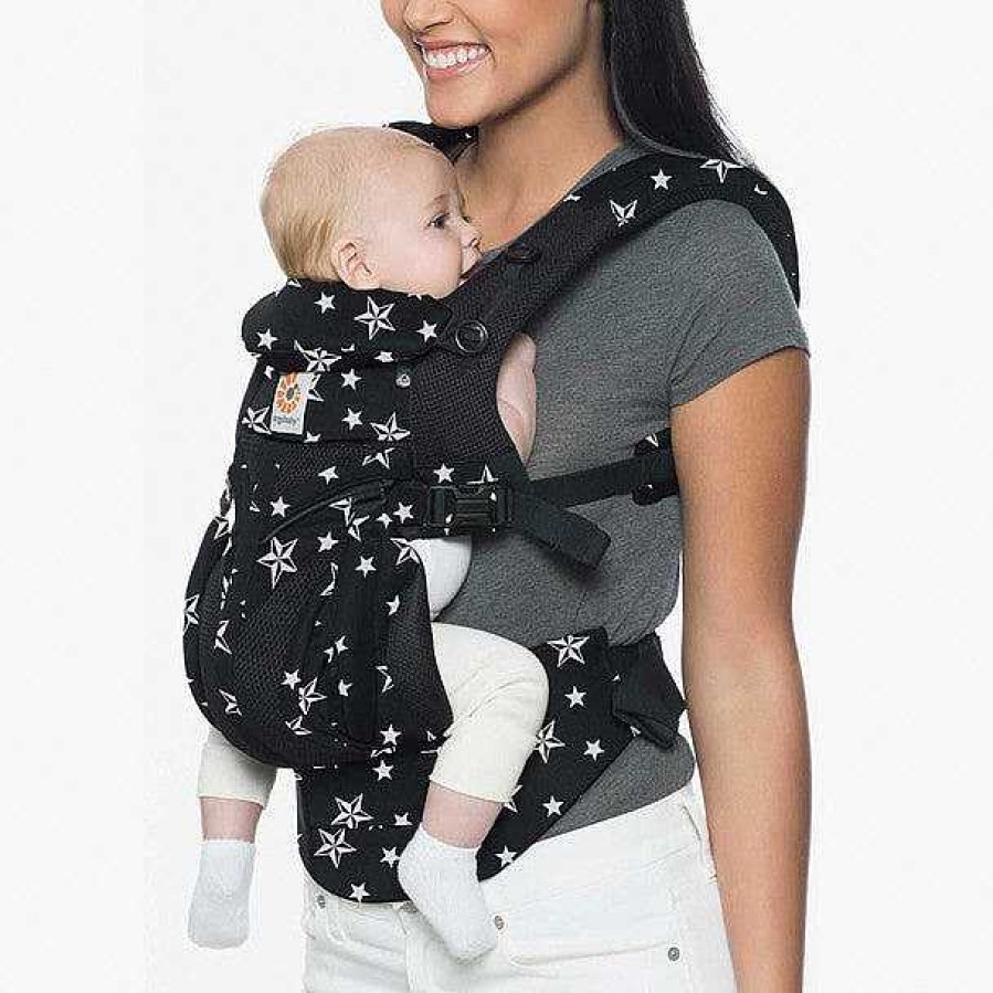 Gear obERGOBABY | Omni 360 Cool Air Mesh Baby Carrier - Black Stars