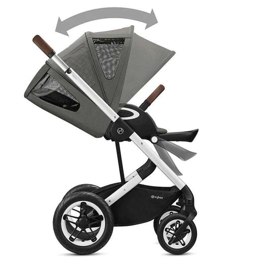 Strollers opCOLUMBUSTP | Talos S Lux Stroller + Aton 2 Sensorsafe Car Seat Travel System - Grey