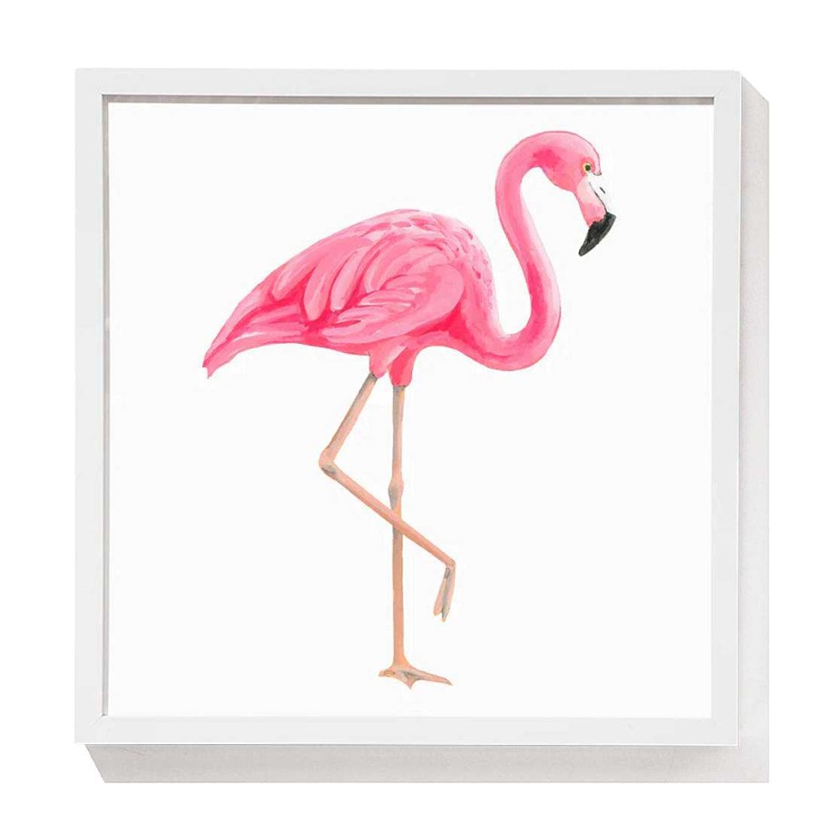 Nursery rsE.ZHU | Animal Friends Framed Print - Flamingo