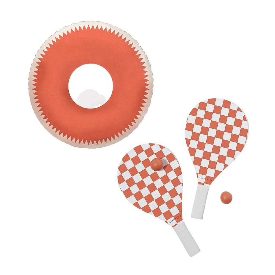 Gear opSUNNYLIFE | Vintage Pool Ring And Checkerboard Sun & Beach Bats