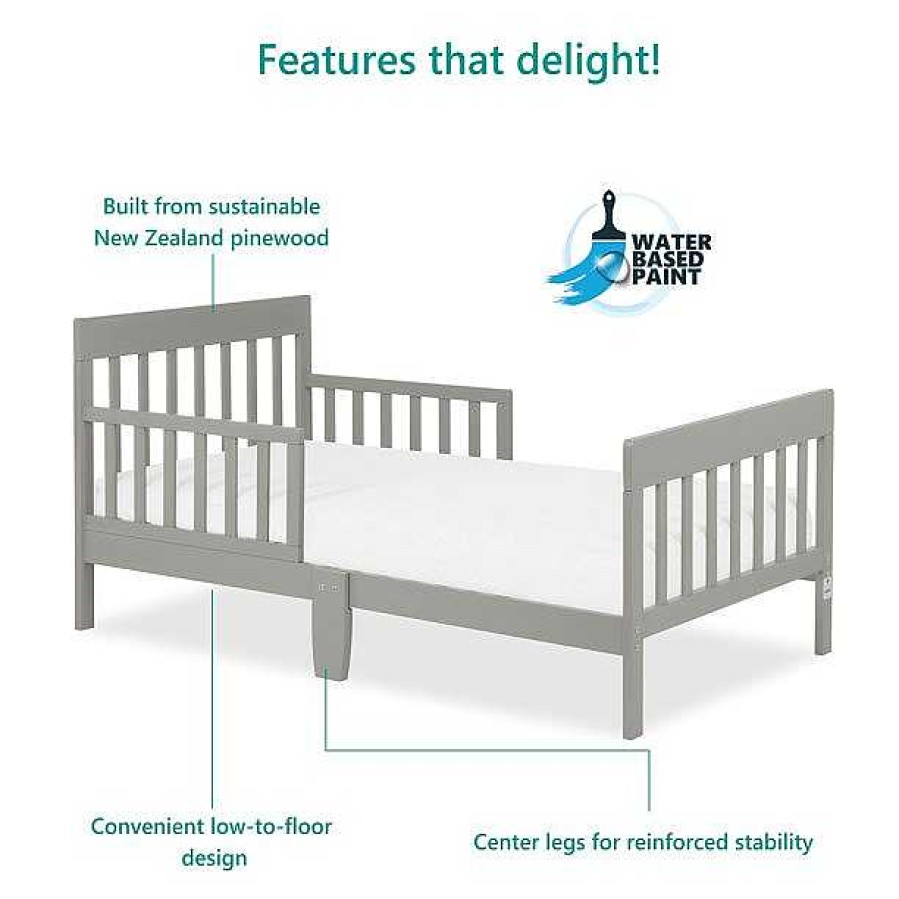 Nursery dsvDREAM ON ME | Finn Toddler Bed - Cool Grey