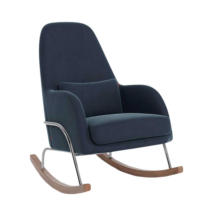 Nursery rsV.GERVAIS | Jackson Rocker Fabric + Ottoman - Midnight Blue (See Details)