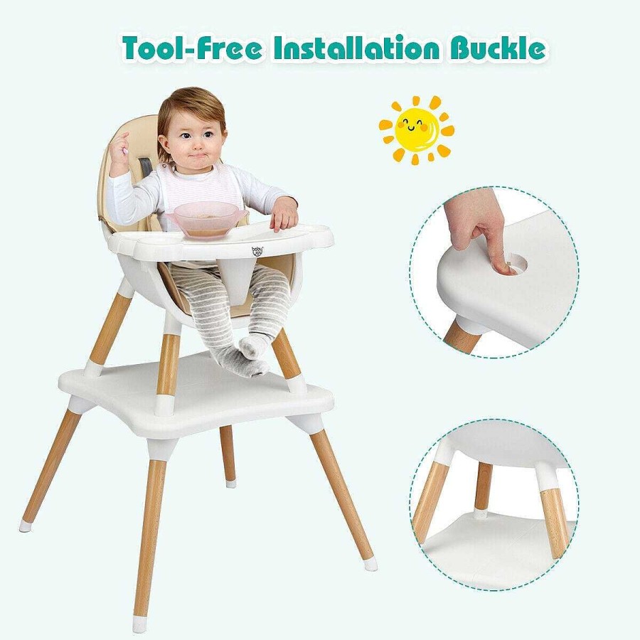 Gear dsvCOSTWAY | Babyjoy 5-In-1 High Chair - Beige